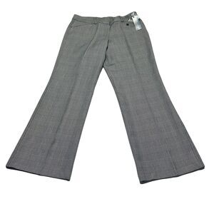 Worthington Modern Fit Pants Size 12 P Petite Houndstooth Plaid Trousers NWT